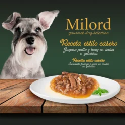 Milord Adult Receta estilo casero en Gelatina con Pollo y Buey sobres para perros - Multipack