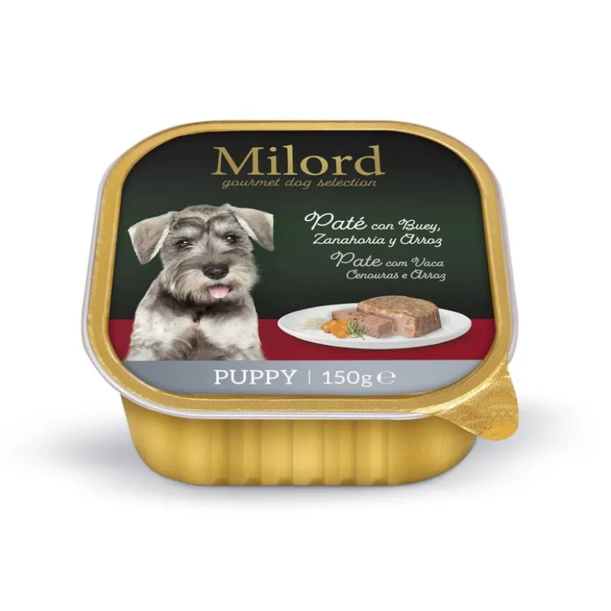 Milord Puppy Buey y Zanahorias con Arroz en paté tarrina