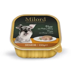 Milord Senior Pollo y Arroz en paté tarrina para perros