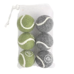 Minus One Bouncy Tennis Ball Pack de 6 pelotas de tenis para perros