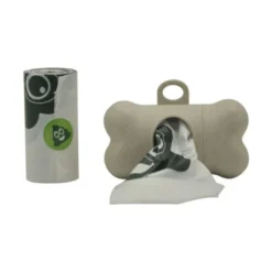 M-pets Poo Bamboo Porta Bolsas Biodegradable + 15 bolsas para heces de perro