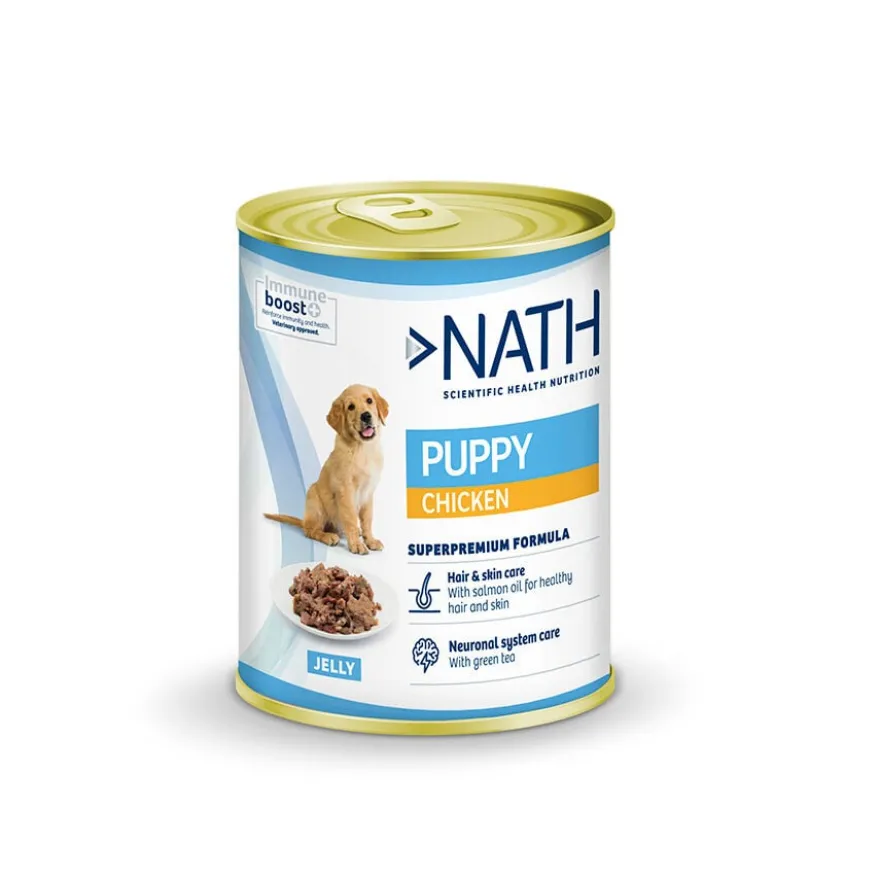Nath Puppy Pollo en Gelatina lata para perros