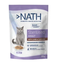 Nath Sterilised Adult Cordero y Sardina en Gelatina sobre para gatos