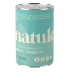 Natuka Comida Húmeda Lata Pollo y Zanahorias para perros