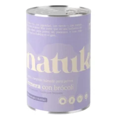 Natuka Comida Húmeda Lata Ternera y Brocoli para perros