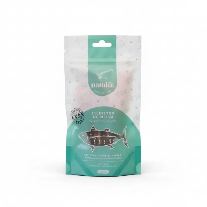 Natuka Filetitos de Melva Snack Natural para perros y gatos