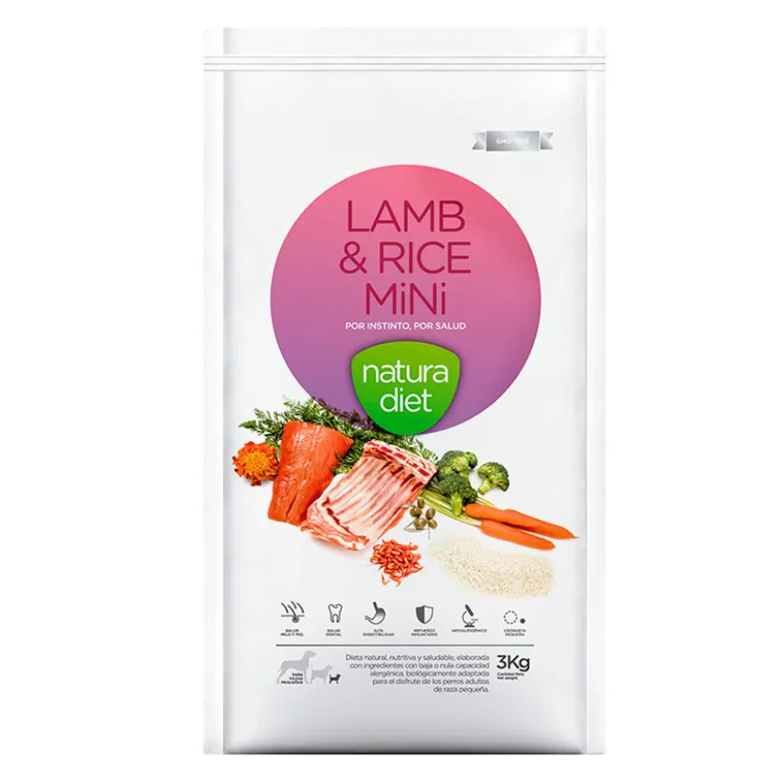 Natura Diet Adult Mini Daily Food Cordero y Arroz pienso para perros