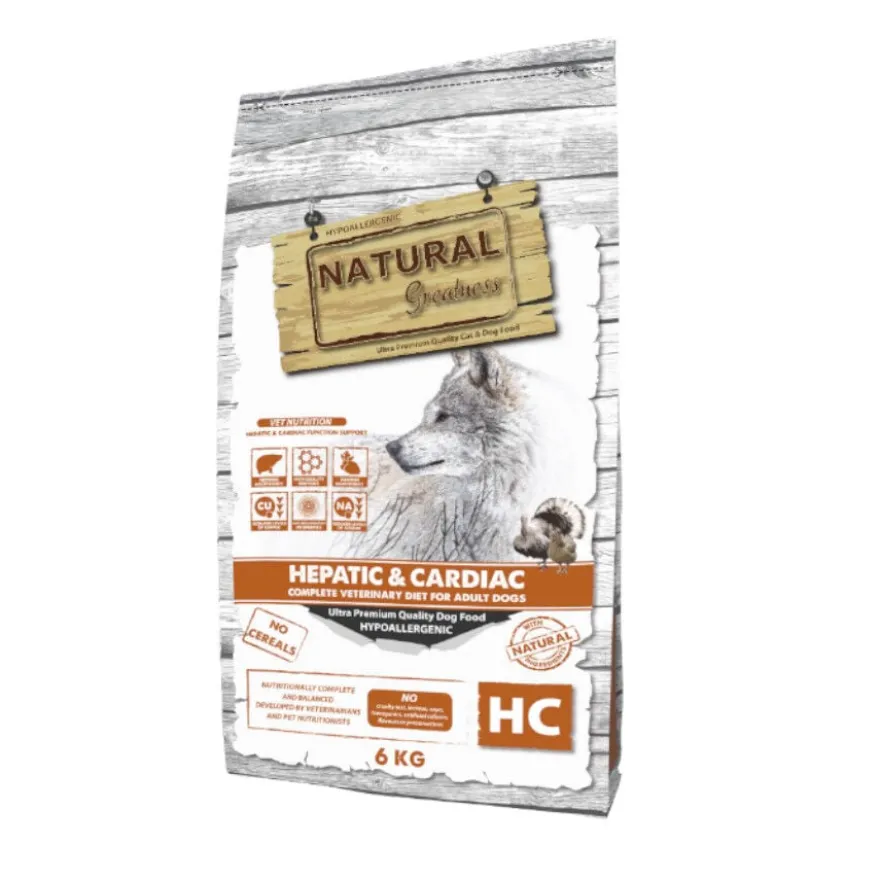 Natural Greatness Hepatic-Cardiac Pavo y Pollo Pienso Hipoalergénico para perros