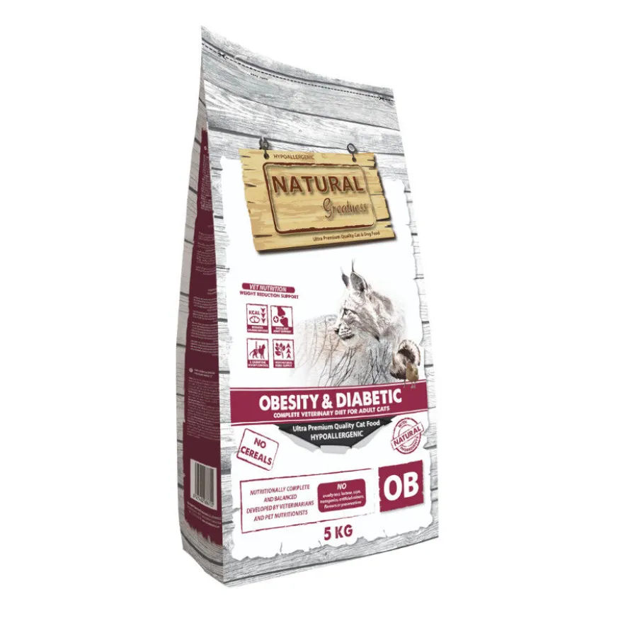 Natural Greatness Obesity & Diabetic Pavo y Pollo Pienso Hipoalergénico para gatos