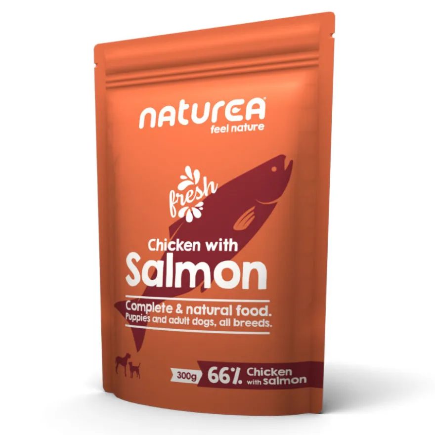 Naturea Pollo y Salmón sobre para perros