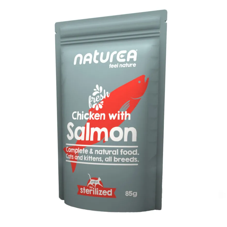 Naturea Pollo y Salmon Sobre para gatos