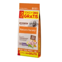 Nature's Variety Adult Medium Maxi No Grain Pienso Pavo para perros