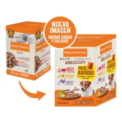 Nature's Variety Adult Mini Paté sobre para perros