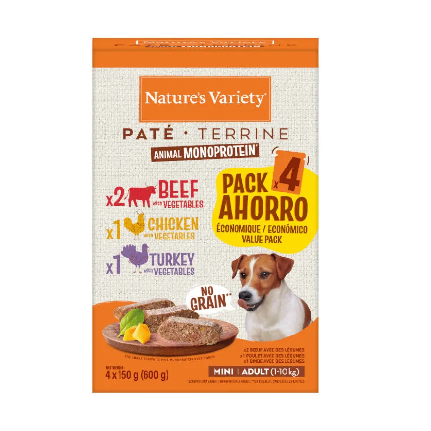 Nature's Variety Adult Mini Paté sobre para perros