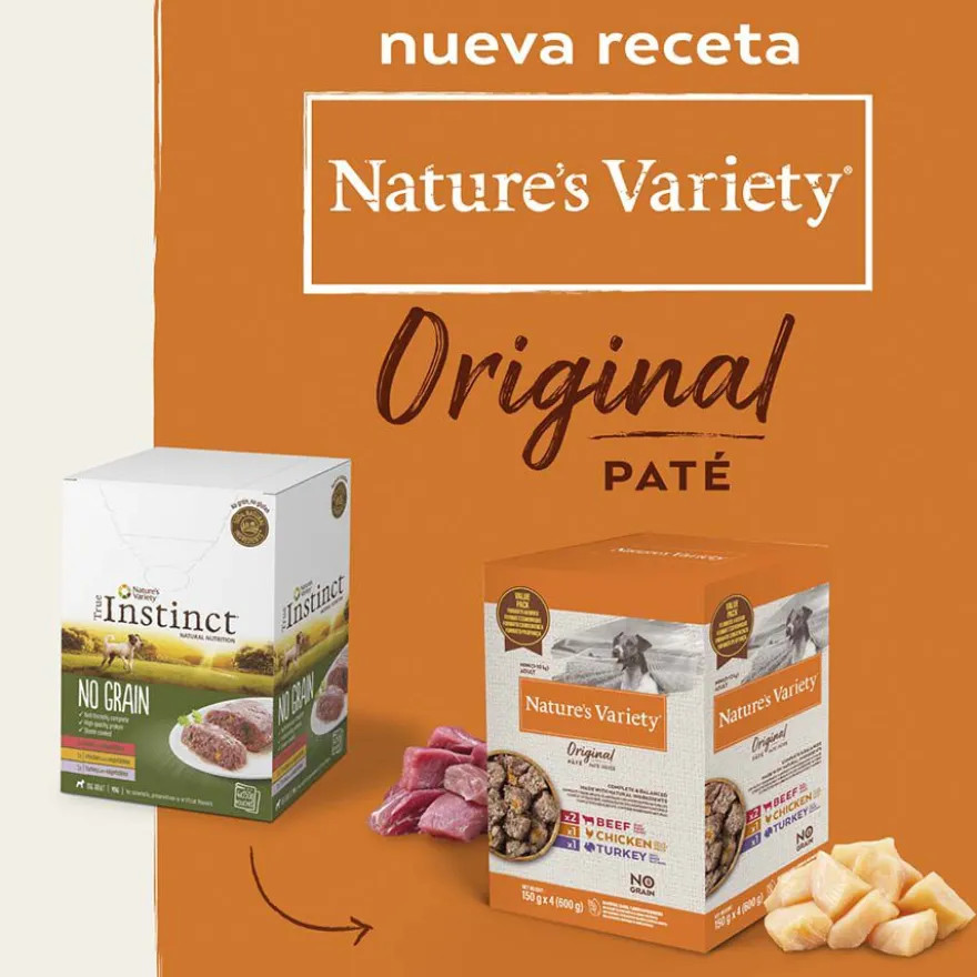 Nature's Variety Adult Mini Paté sobre para perros