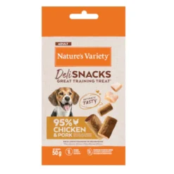 Nature's Variety Bocaditos Deli Snacks Adult Pollo y Cerdo para perros