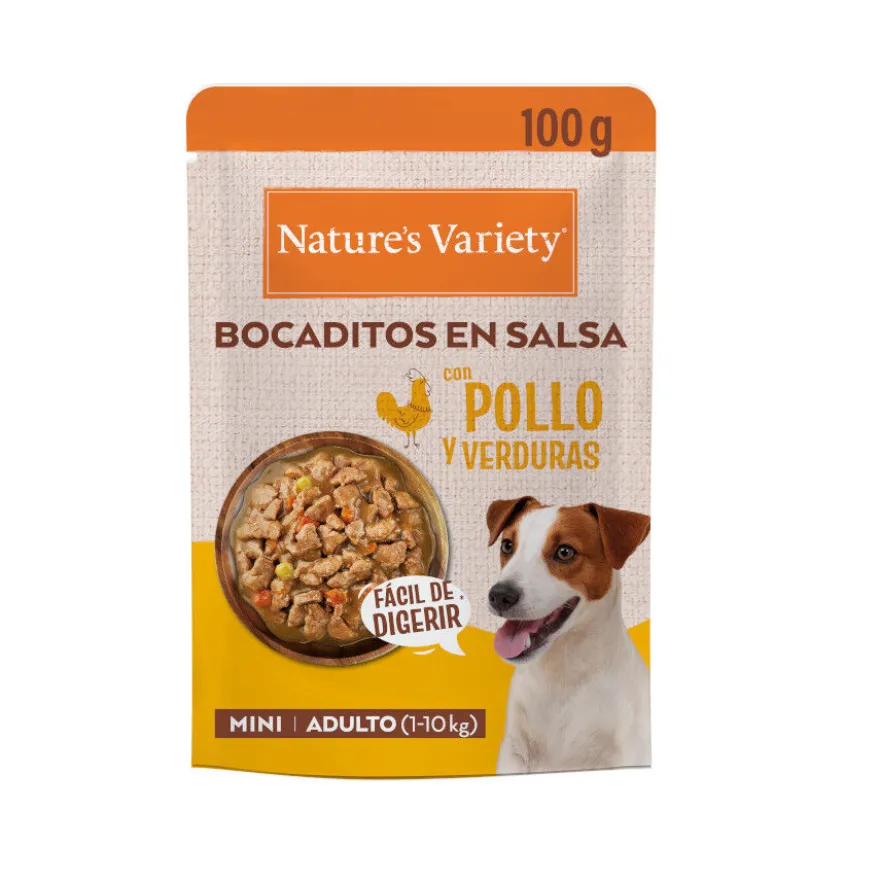Nature's Variety Bocaditos Pollo Sobre en Salsa para perros adultos mini