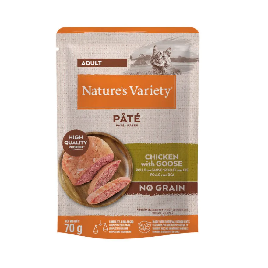 Nature's Variety Original Adult pollo y ganso sobre para gatos