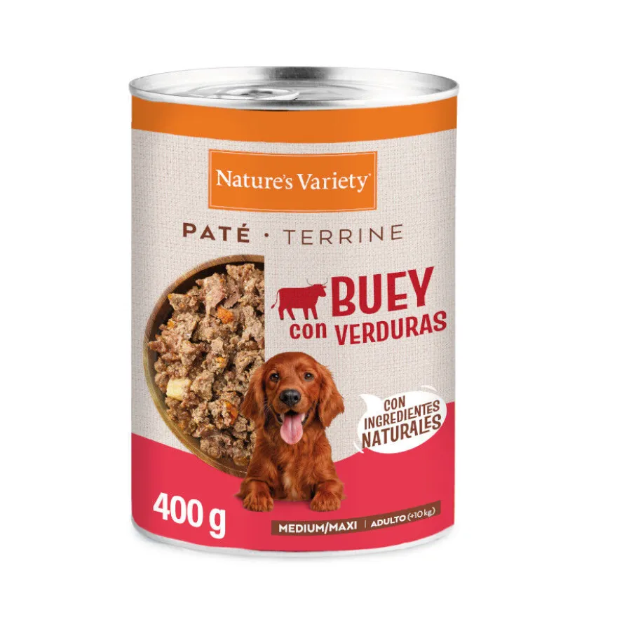 Nature's Variety Paté Buey Lata para perros adultos medium