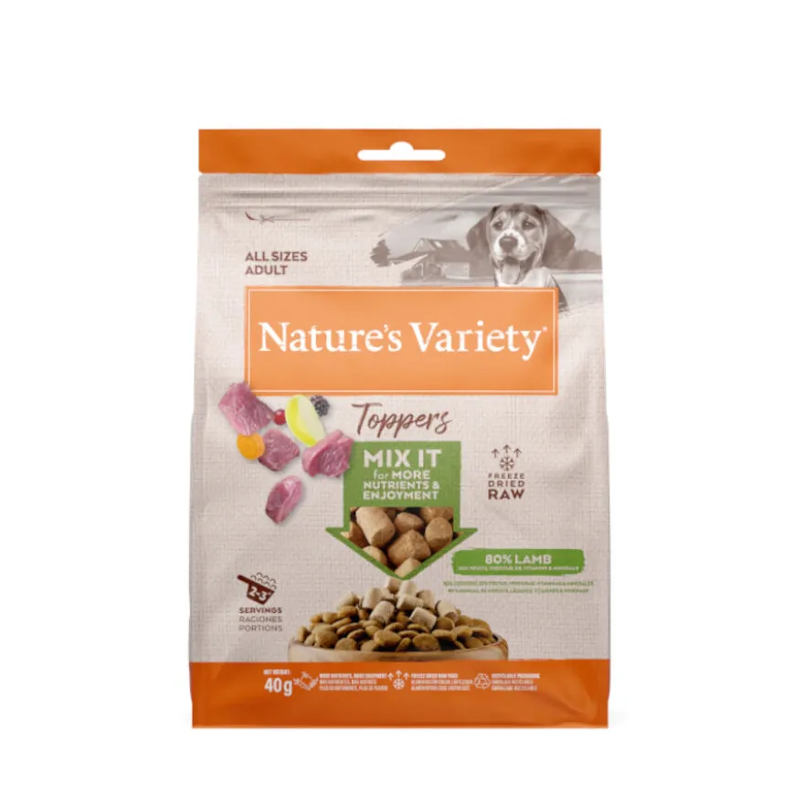 Nature's Variety Toppers Adult Cordero para perros