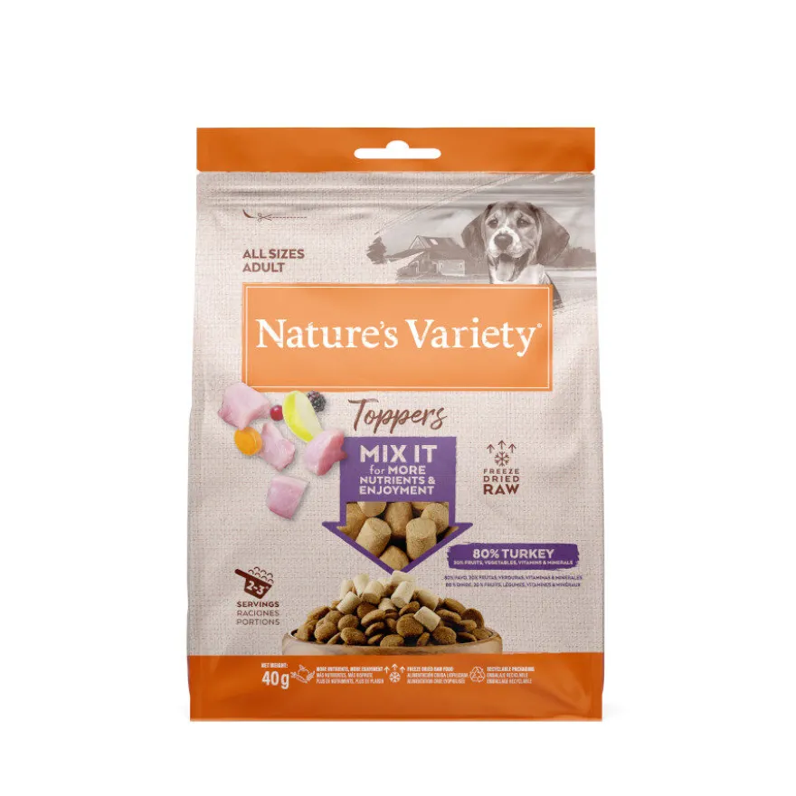 Nature's Variety Toppers Adult Pavo para perros