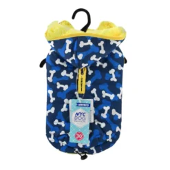 Nayeco Abrigo Acolchado Paws Print Azul para perros