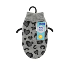 Nayeco Abrigo Leopard Jacquard Gris para perros