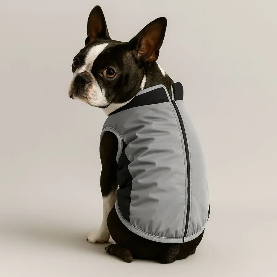 Nayeco Abrigo Reflectantre Gris para perros