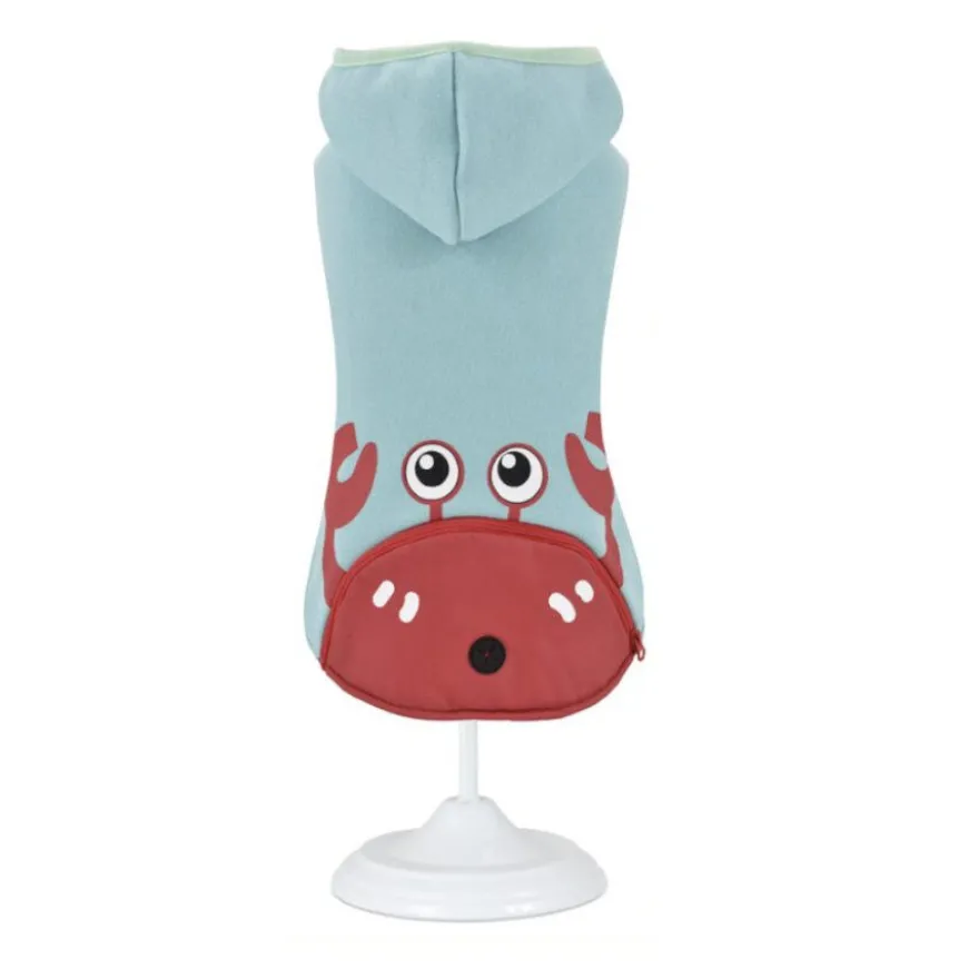 Nayeco Cangrejo Sudadera con Porta Bolsas y Capucha para perros
