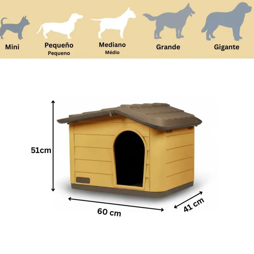 Nayeco Eco Line Caseta Desmontable Miel para perros