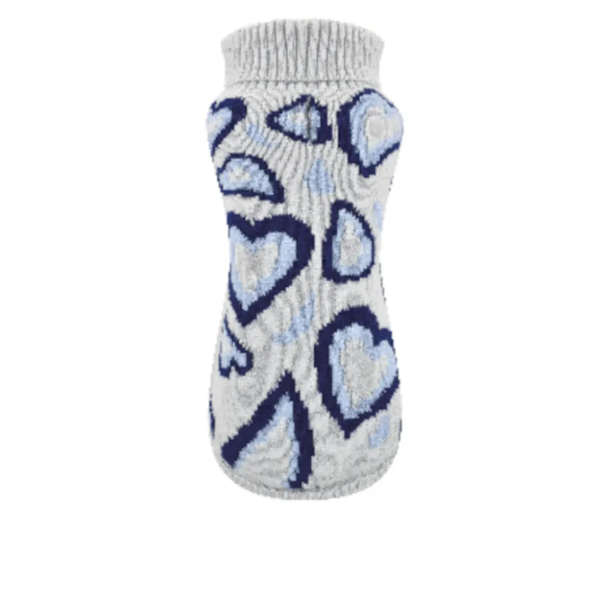 Nayeco Pop Love Azul Jersey de Punto para perros