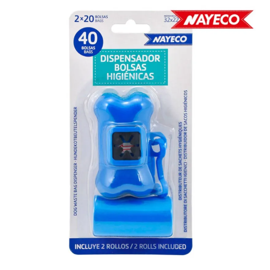 Nayeco Porta Bolsas + 40 Bolsas para heces de perros