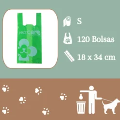 Nice Care Bolsitas Higiénicas con Asa para perros