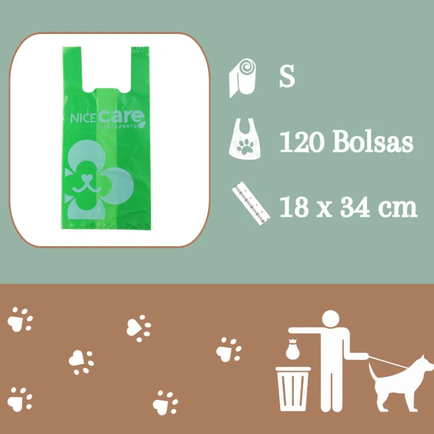Nice Care Bolsitas Higiénicas con Asa para perros