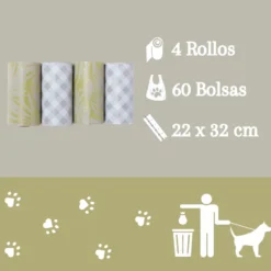 Nice Care Premium Bolsitas Mint Rollos para perros