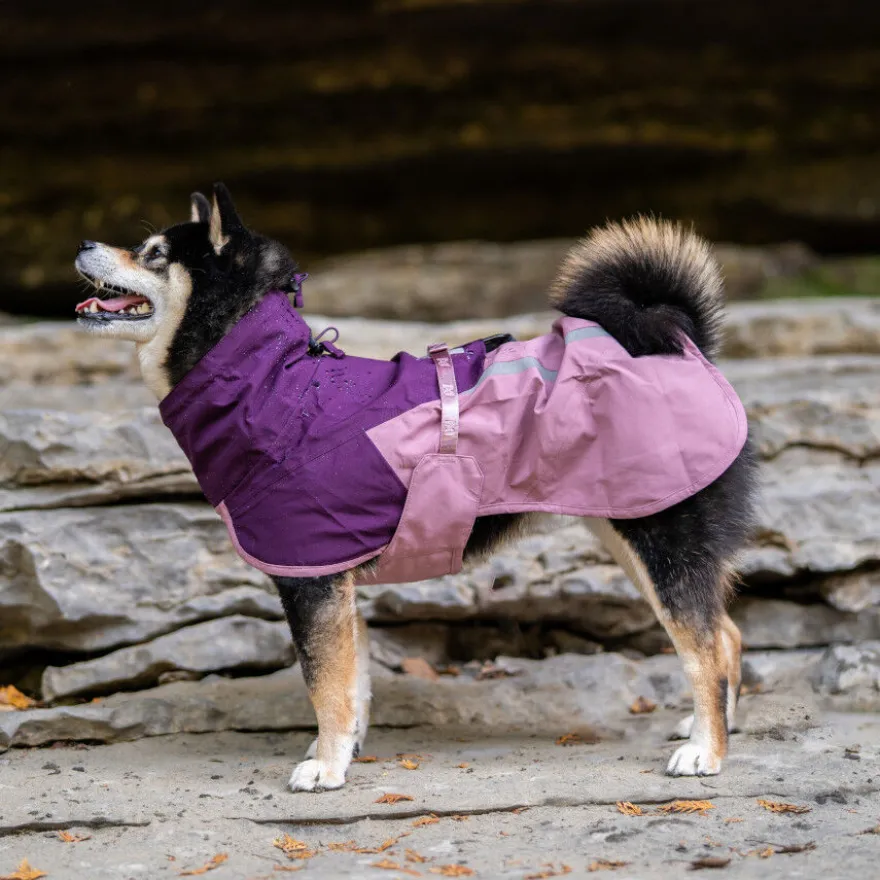Non-stop Dogwear Chubasquero Impermeable Malva para perros