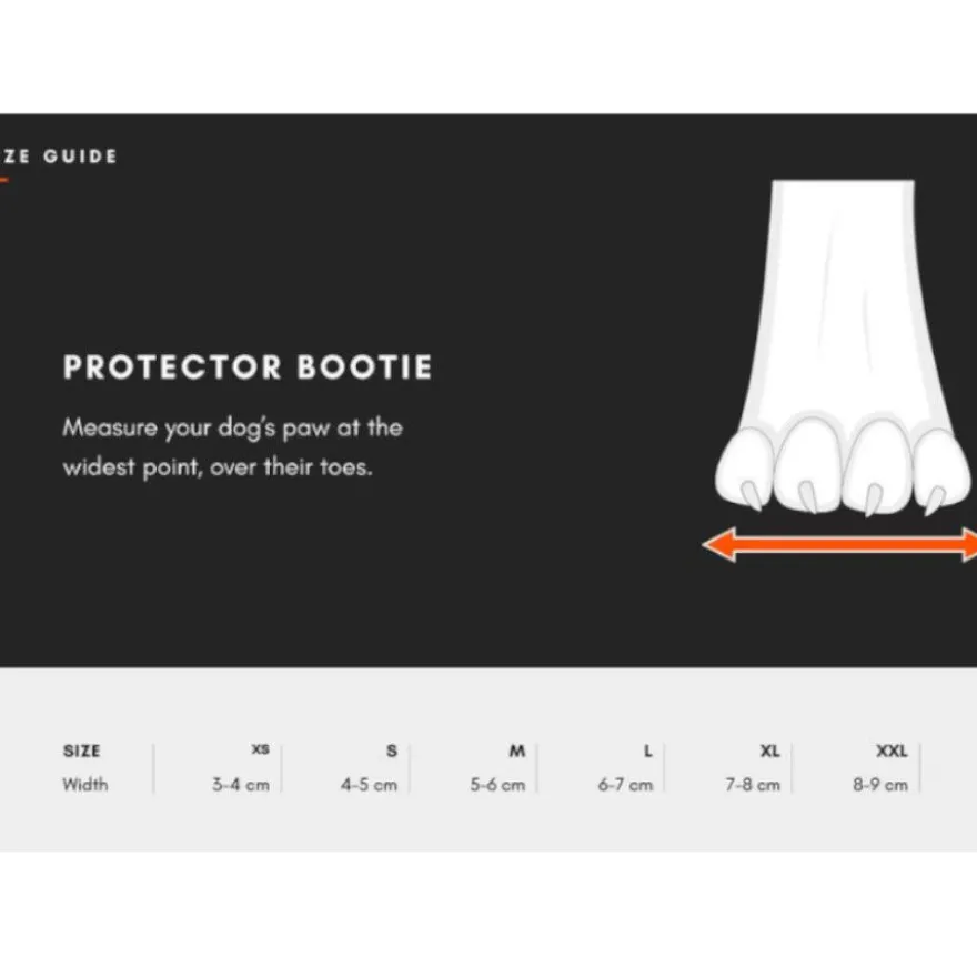 Non-stop dogwear Protector Botín Negro y Naranja para perros