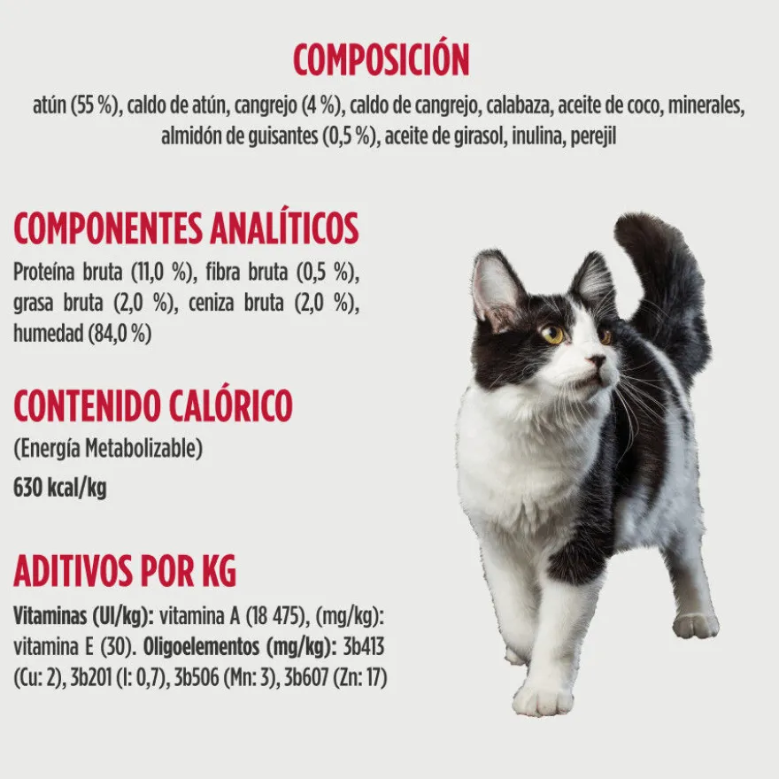 Nulo Estofado de Atún y Cangrejo tarrina para gatos