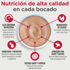 Nulo Mousse Cremoso de Ternera y Sardinas sobres para gatos