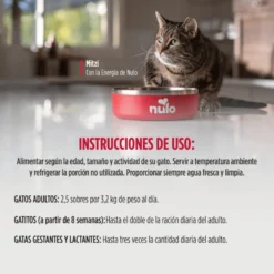 Nulo Mousse Cremoso de Ternera y Sardinas sobres para gatos