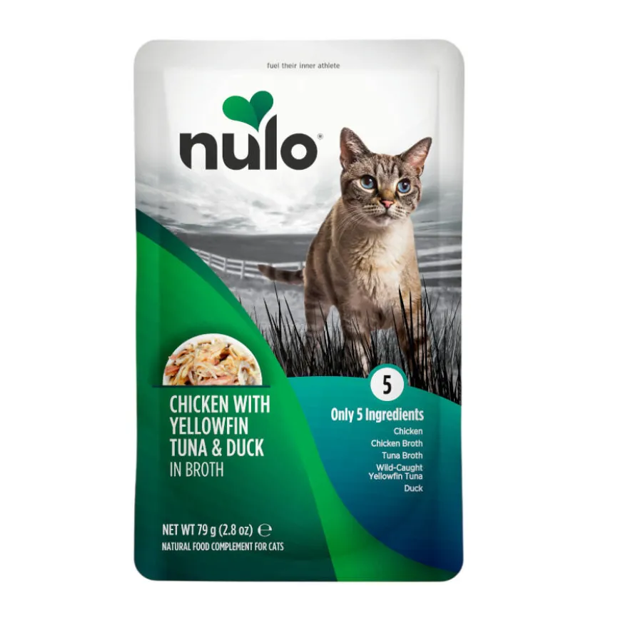 Nulo Pollo, Atún y Pato en caldo sobres para gatos