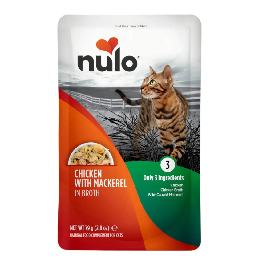 Nulo Pollo con Caballa en caldo sobres para gatos