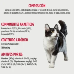 Nulo Pollo y Cangrejo desmenuzados lata para gatos