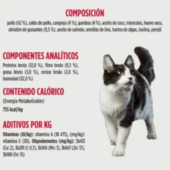 Nulo Pollo y Cangrejo desmenuzados con Gambas lata para gatos