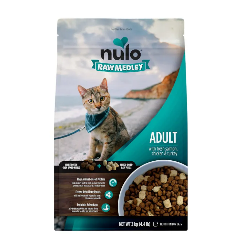 Nulo Raw Medley Salmón, Pollo y Pavo pienso para gatos