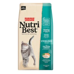 Nutribest Adult Sterilised Salmón y Arroz pienso para gatos