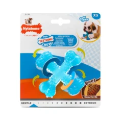 Nylabone Hueso X Mordedor Sabor a Carne para cachorros