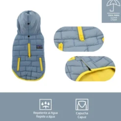 Outech Abrigo Impermeable Gris para perros