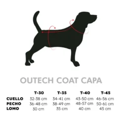 Outech Abrigo Marrón Borreguillo para perros