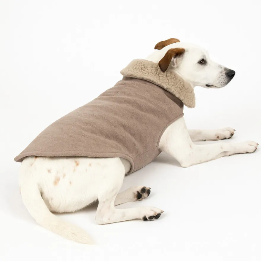 Outech Abrigo Marrón Borreguillo para perros